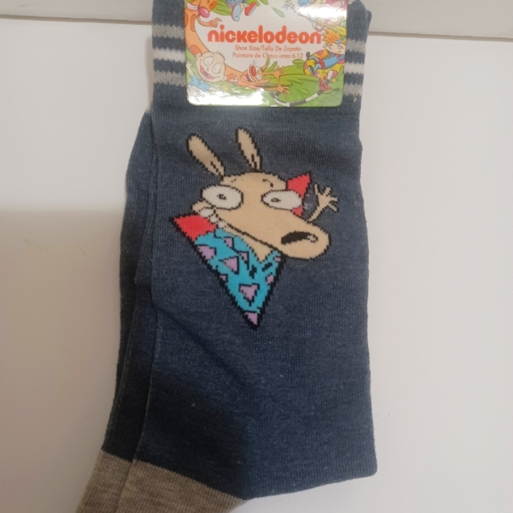 Nickelodeon Rocko's Modern Life men's socks large 6-12